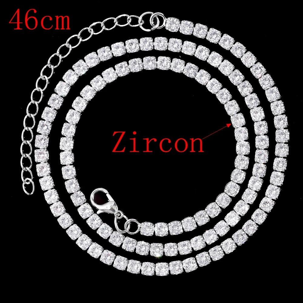 Iced Out Cuban Chain Necklace — Stainless Steel