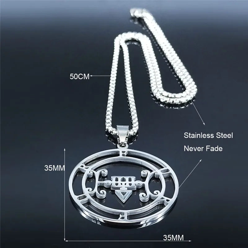 Sigil de Lucifer Furfur Necklace — Stainless