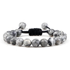 Beads Bracelet Adjustable 8mm Black Onyx Lava Tiger Eye Natural Stone Men Bracelets Healing Yoga Jewelry Gift for Women