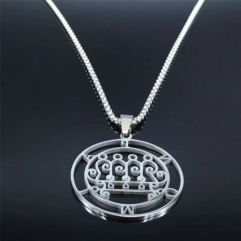 Sigil Lucifer Paimon Pendant Necklace — Stainless Steel