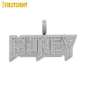 Money Bag Crown Pendant Necklace — Stainless Steel