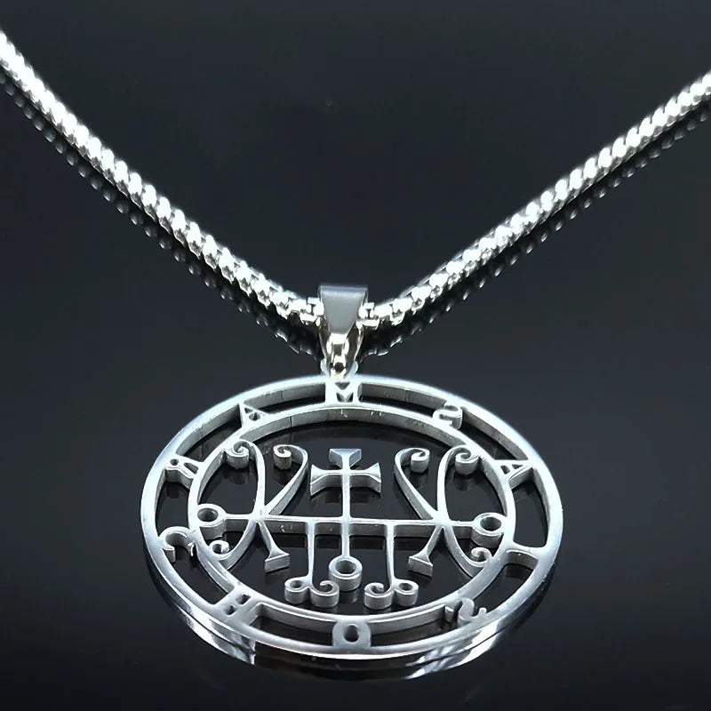 Occult Sigil Silver Pendant Sceal Marchosias Women/men