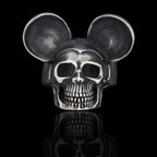 Onlysda Anillo Hombre Stainless Steel Gothic Skull Mask Ring Biker Hiphop rock Jewelry Unique Halloween Gift for Men