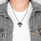 Samurai Stainless Steel Pendant Necklace