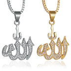 Allah Rune Pattern Necklace Pendant — 50cm Length