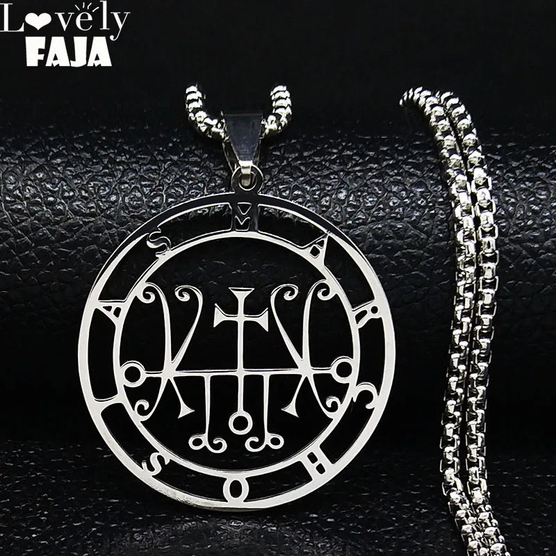 Occult Sigil Silver Pendant Sceal Marchosias Women/men