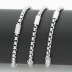 316L Stainless Steel New BOX Chain Necklace for Men Women Viking Jwelry Vintage Aestethic Cable Cuban Chunky Trendy