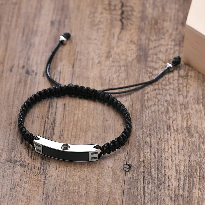 Braided Urn Cremation Bracelet — Stainless Steel