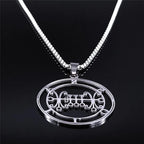 Baphomet Steel Pendant Seal Sallos Men/women Satan
