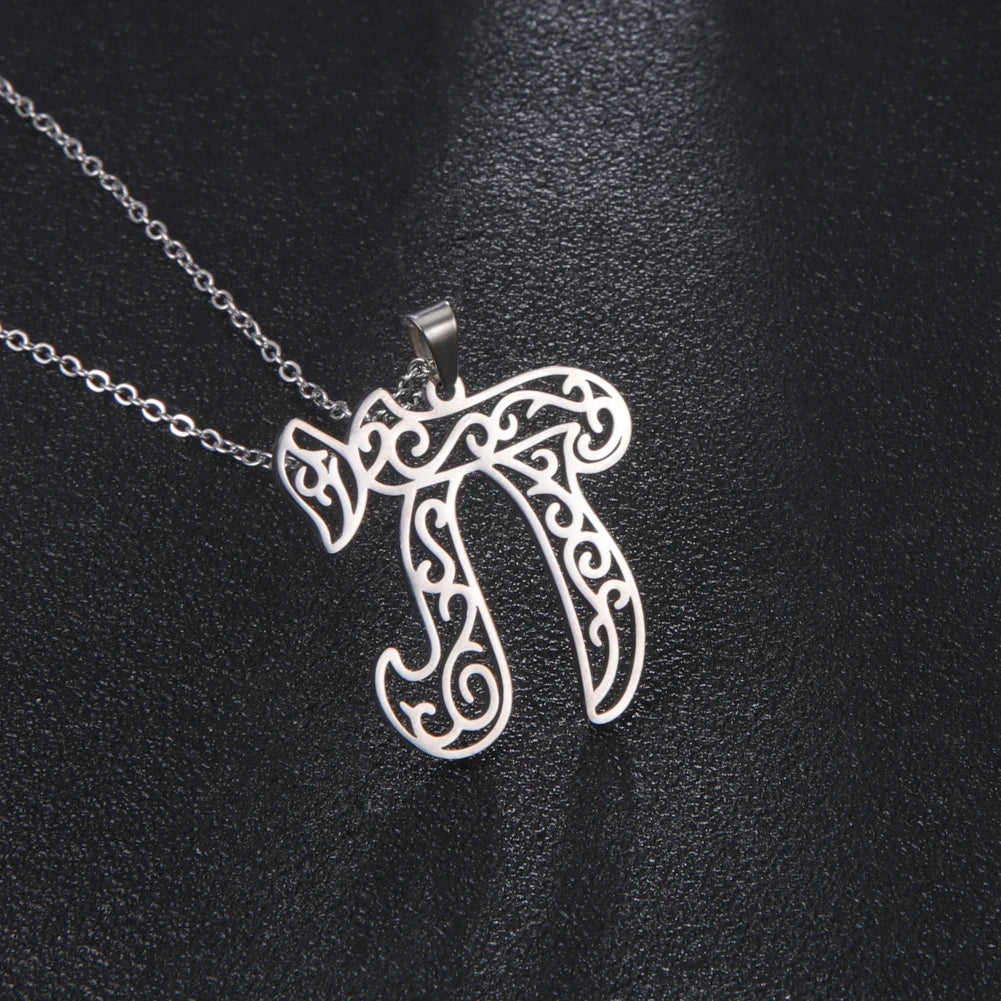 Likgreat Chai Amulet Women Men Pendant Necklaces Stainless Steel Gold Plated Jewelry Kabbalah Jewish Judaica of Charity Fortune