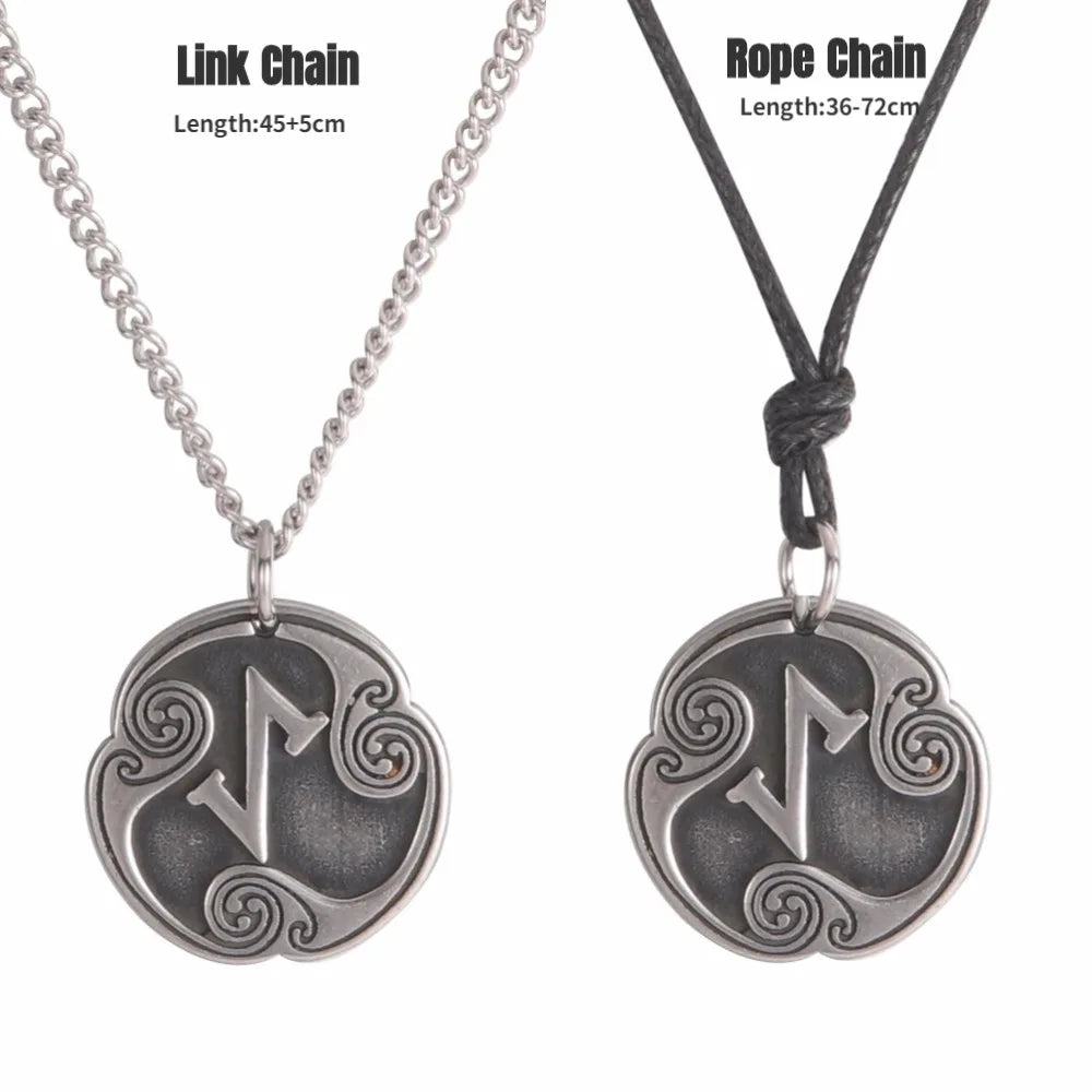 24 Viking Runes Amulet Pendant Set — Stainless Steel