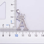 Nidin Luxury A-Z Crown Alphabet Pendant Chain Necklace Punk Style Lucky Initial Name Jewelry Fine Party Wedding