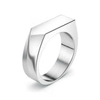 Smooth Signet Ring — Stainless Steel