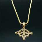 Knot Gold Chain Witchcraft Witch's Geometry Long