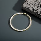 TOPGRILLZ 3/4/5MM Micro Tennis Bracelet with New Fold Over Clasp Hip Hop Bling Iced Out Cubic Zirconia Jewelry Gift For
