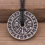 Slavic Norway Valknut with the Elder Futhark Runes Pagan Amulet Pendant Men Necklace Scandinavian Viking Jewelry