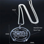 Demon Seal Pendant — Silver Stainless