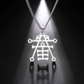 My Shape Sigil of Anubis Ipos Stainless Steel Men Necklace Egyptian God of Decay Embalming Funerals Ankh Gothic Egypt