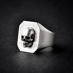 Men's Calvarium Skull Ring Gothic 316L Stainless Steel Biker Ring Motorcycle Band jewellery Party Gift OSR734