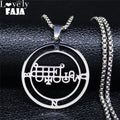 Demon Seal Silver Chain Necklace — Stainless Steel