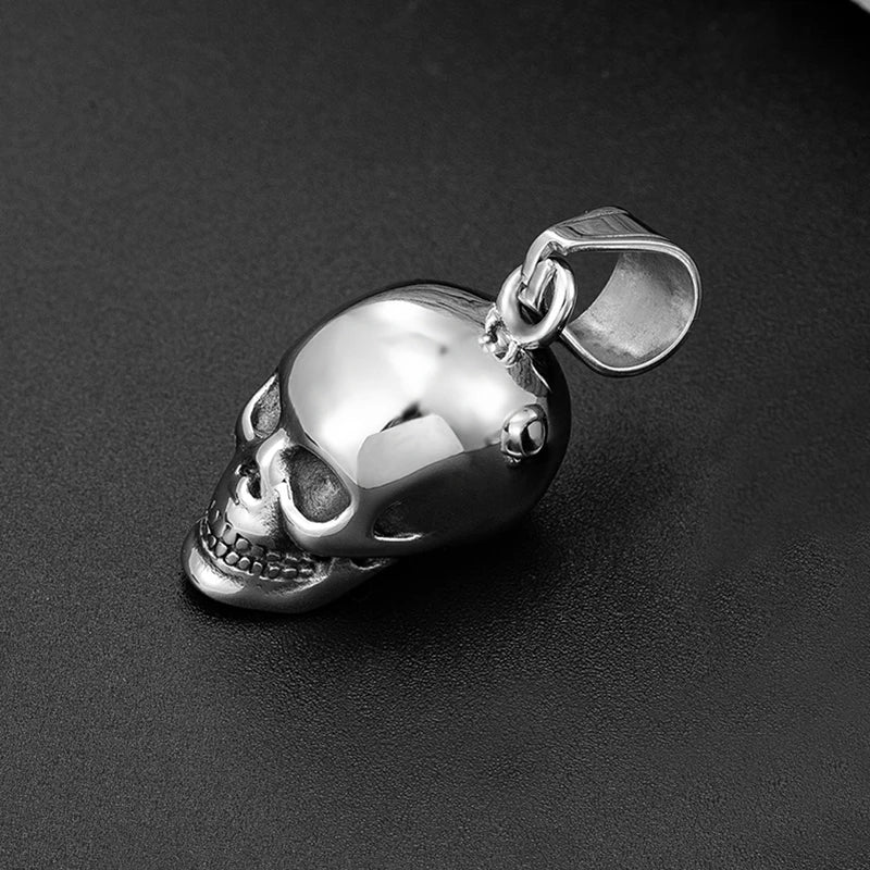 Gothic Skull Stainless Steel Pendant Necklace