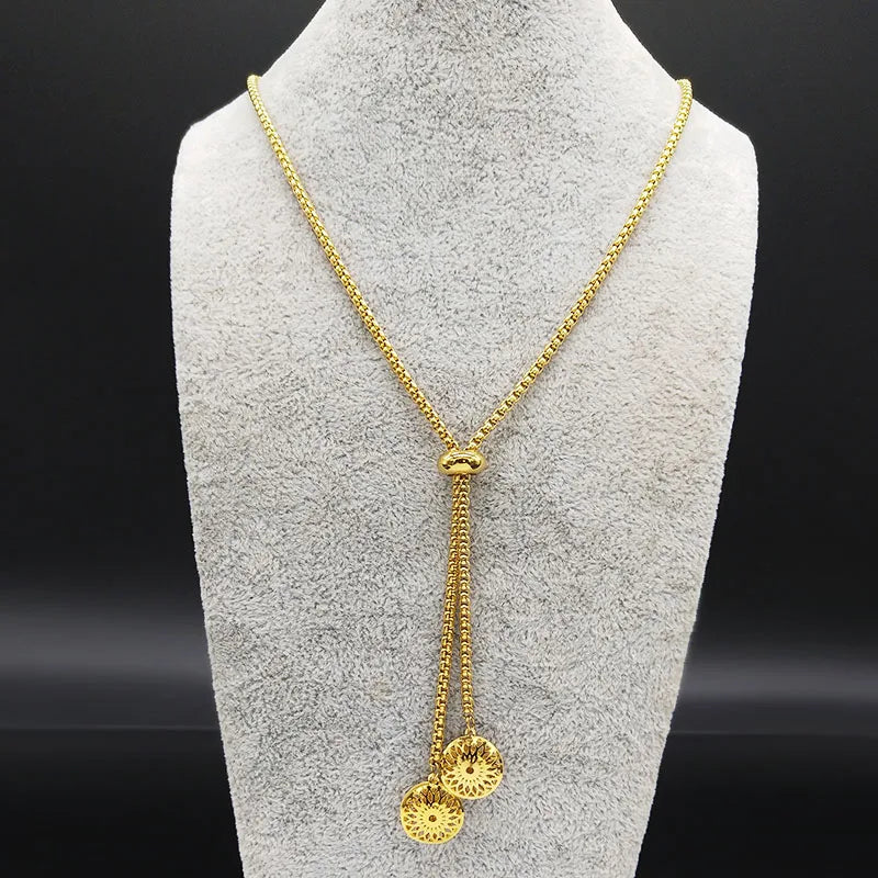 Flower of Life Pendant — Gold Stainless