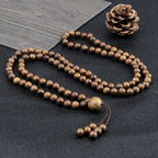 108 Black Lava Onyx Stone Beaded Prayer Bracelet & Necklace For Men Women 6mm Natural Stone Bracelet Charm Jewelry Gift