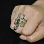 Black Scorpion Finger Ring — Stainless Steel