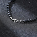 Tibetan Phurba Dagger Stone Necklace — Stainless Steel