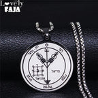 Star Solomon Pendant Necklace — Stainless Steel