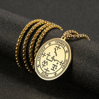 COOLTIME Supernatural Amulet Men Pendant Necklace Stainless Steel Archangel Michael Raphael Uriel Gabrie Angel Talisman