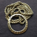 Slavic Norway Valknut with the Elder Futhark Runes Pagan Amulet Pendant Men Necklace Scandinavian Viking Jewelry