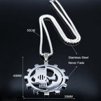 Greek Silver Pendant Letter Psi Symbol Jewery