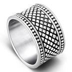 Vintage Wedding Rings For Man Women 316l Stainless Steel Male Ring Finger Jewelry Charm Party Birthday Gift Waterproof