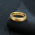 Vnox 5mm Tungsten Wedding Band for Men Women, Black Anti Scratch Carbide Tungsten Ring, Classic Simple Gentle Ring