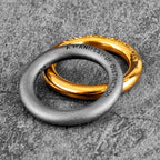 1314 Vintage Simple Stainless Steel Mens Lovers Couple Rings Punk Hip Hop For Male Boyfriend Jewelry Creativity Gift