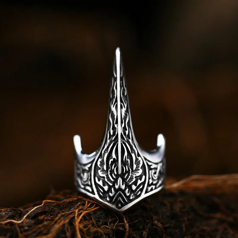 BEIER Stainless steel Thor Hammer Viking Amulet Viking Raven Ring Scandinavian Jewelry man Ring BR8-296