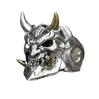 Japanese Hannya Mask Halloween Ring — Stainless Steel