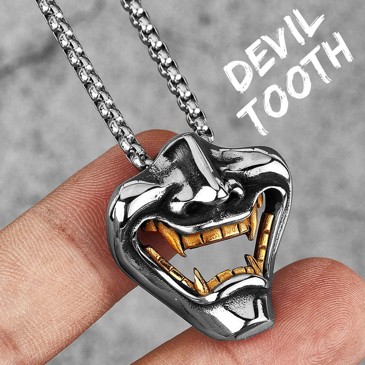 Samurai Stainless Steel Pendant Necklace