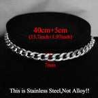 Statement Stainless Steel Pendant Necklace