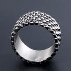 Sales Retro Cool Weaved Rings For Man Wedding Bands Jewelry Fashion Stainless Steel Men's Rings Men Finger Jewelry