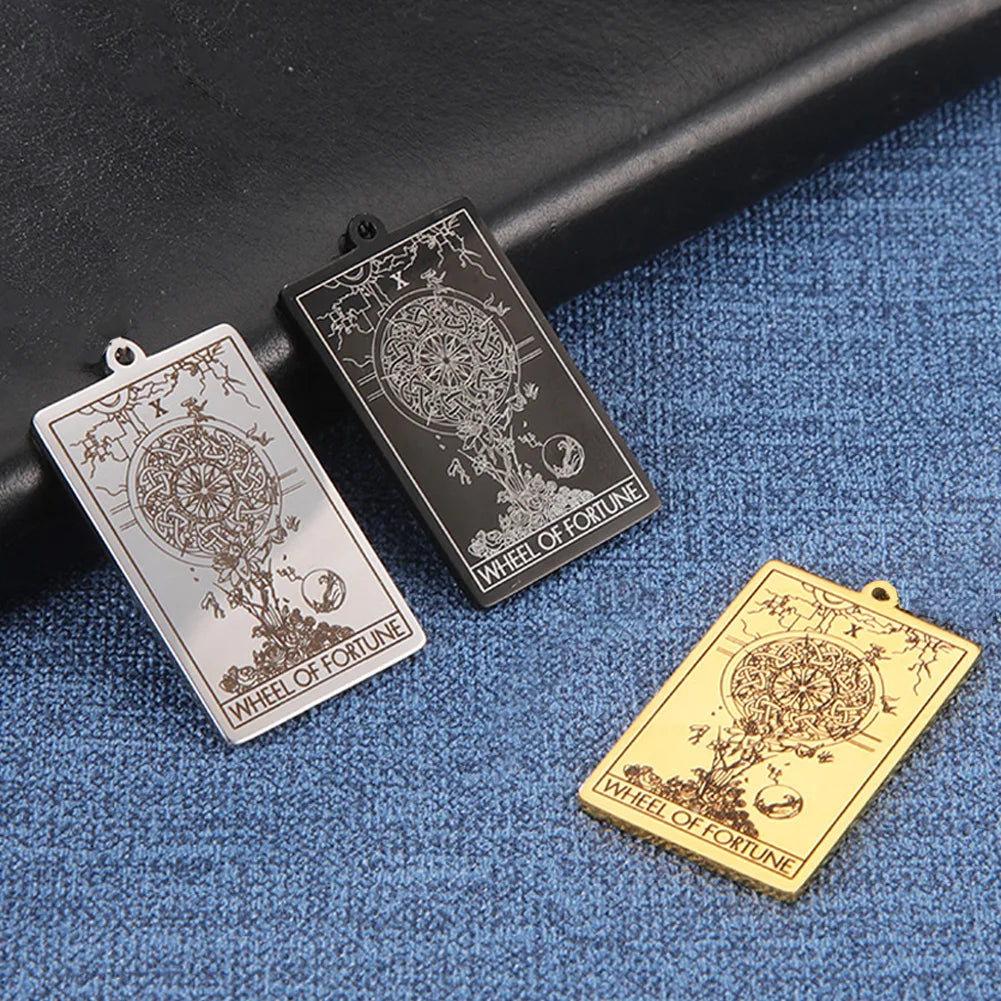 Tarot Major Arcana Amulet Necklace — Stainless Steel