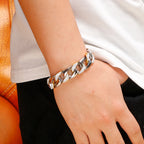Men's Bracelets Bangles Factory Gold Color Sheep Head Bracelet For Man 316L Stainless Steel On Hand Chain Bands Hiphop