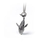 Charm Blue Whale Jumping Pendant Necklace Fashionable Men And Women Simple Necklace Sweater Chain Accessories Jewelry