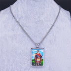 Archangel Pendant Necklace — Stainless Steel