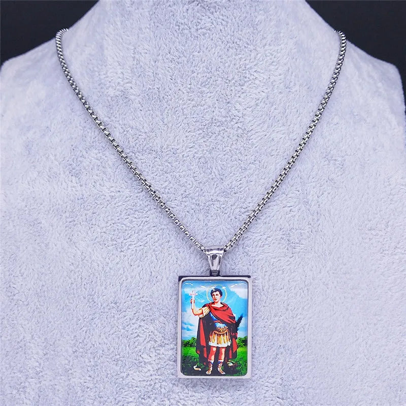 Archangel Pendant Necklace — Stainless Steel