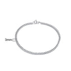 Cuban Curb Chain Bracelet — Stainless Steel