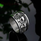 Free shipping Style Stainless Steel Gothic Accessories Lost Skull Ring Anel Masculino Punk Jewelry Boyfriend Gift OSR731