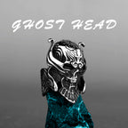 Skeleton Punk Men's Ring Rock Motorcycle Stainless Steel Ring Titanium Steel Casting Creative Gift