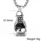 Mini Boxing Glove Necklace Chain Pair Boxing Glove Pendant Necklaces For Men Boys Charm Fashion Sport Fitness Jewelry